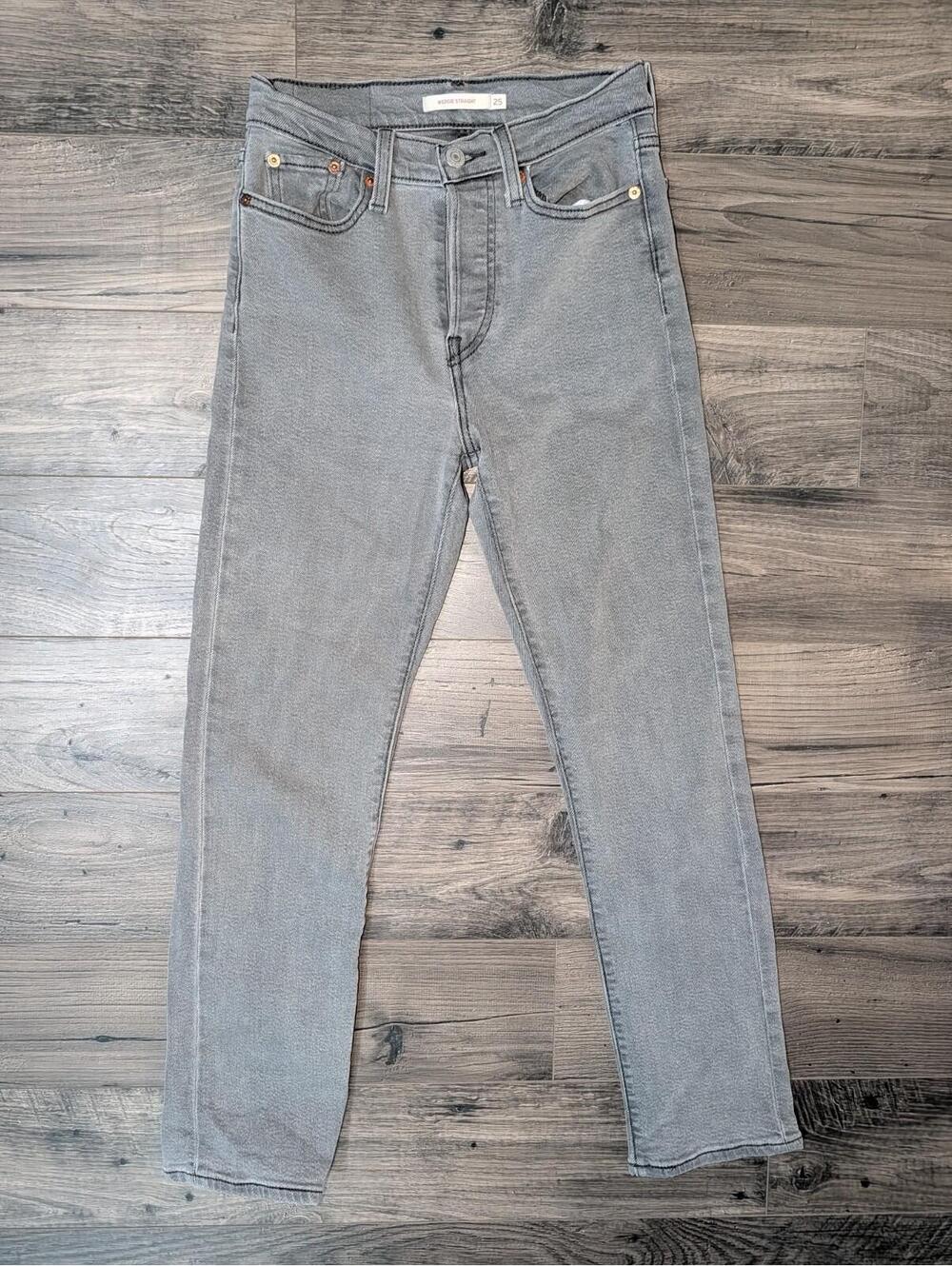 Levi's Wedgie Straight 25 25x28 Women's Dark Jeans